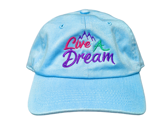 Live A Dream Dad Hat – Adjustable Snapback in 8 Colors | Classic Curved Brim Cap | Embroidered Logo Streetwear Hat